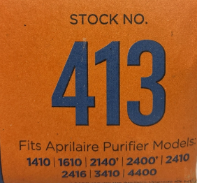 Genuine AprilAire 413 Replacement Filter for AprilAire Whole House Air Purifiers - MERV 13, Healthy Home Allergy, 16x25x4 Air Filter (Pack of 1)