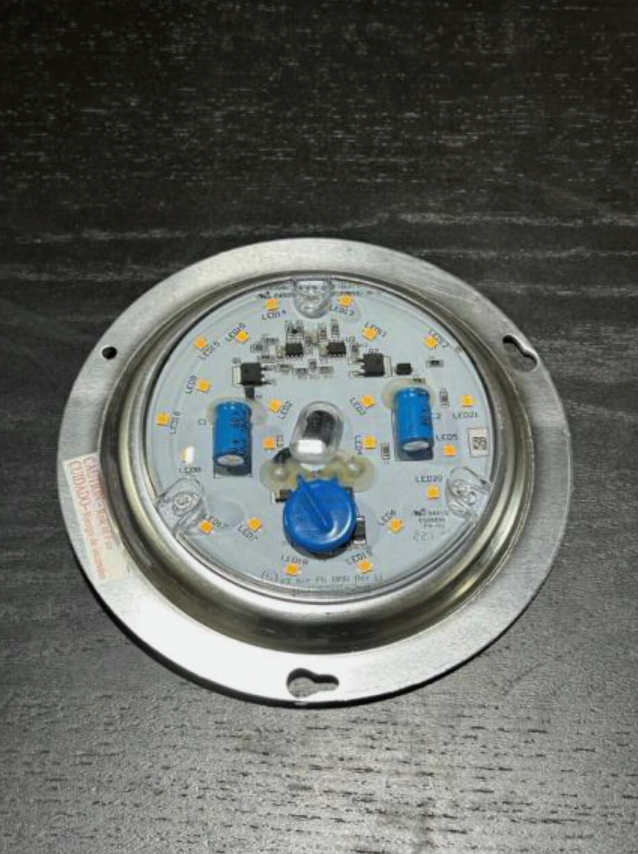PARTS - LIGHT KIT FITTER ASSEMBLY ONLY - Fawndale 46 in. Indoor Integrated LED Bronze