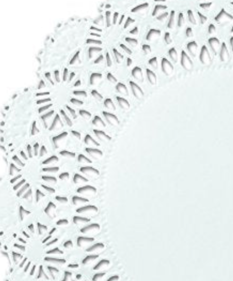 Hoffmaster 500238 10" White Round Cambridge Lace Doily (Case of 1,000)
