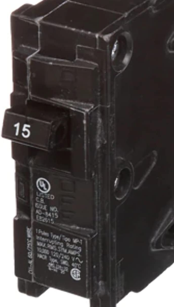 Q115 15-Amp Single Pole Type QP Circuit Breaker