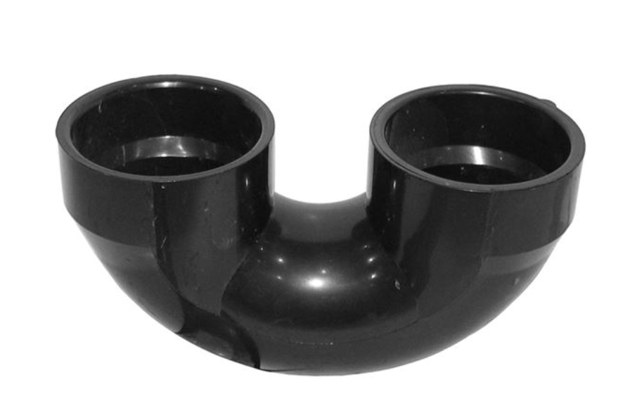 NIBCO 2 in. ABS DWV Hub X Hub Return-Bend, Black