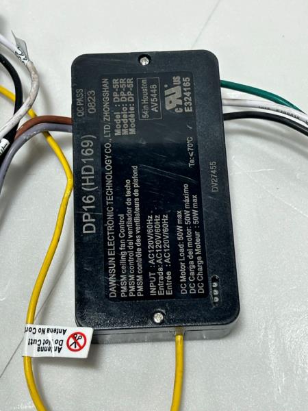 DAWNSUN PMSM Ceiling Fan Control - DP16 (HD169) - DC Motor Load 50W max