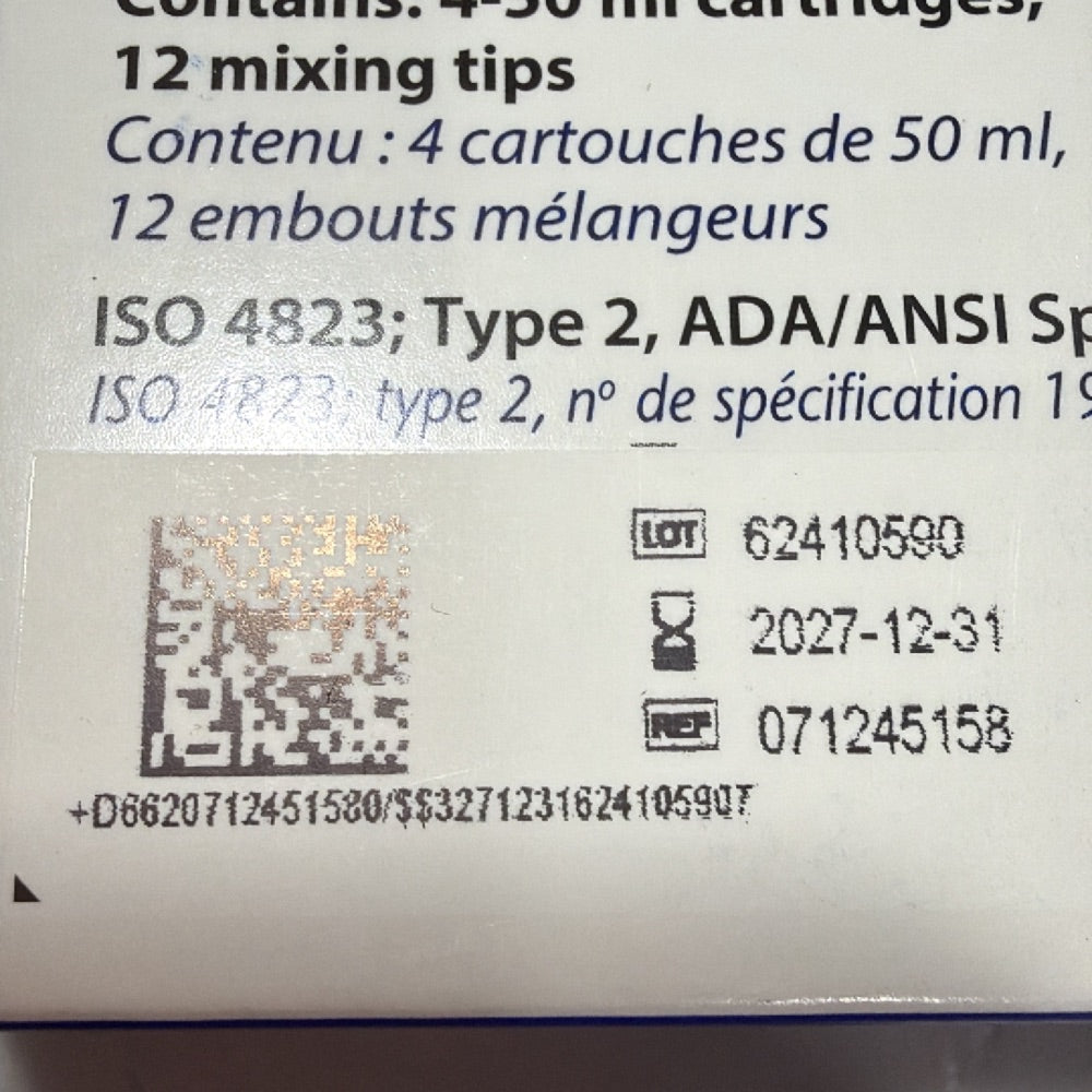 Patterson Dental Reflection Super Hydrophilic Vinyl Polysiloxane Impression Material 124-5158