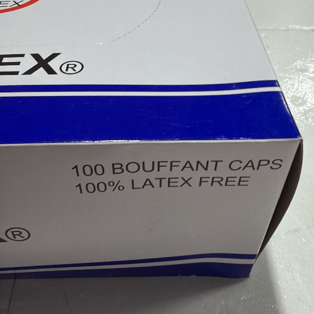 Maytex Bouffant Caps 21" Blue 100 Count