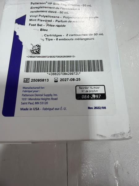 Patterson HP Bite Registration 50mL Bundle