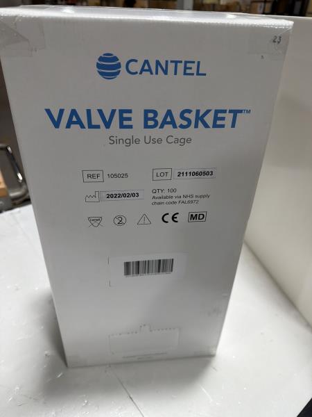 Cantel Valve Basket Single Use Cage 100 Count