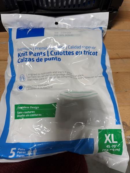 Medline Premium Knit Pants XL 5 Pairs