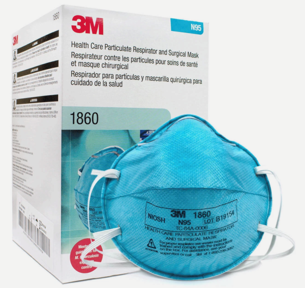 3M Health Care Particulate Respirator and Surgical Mask - Standard (20/Case)