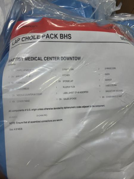 Cardinal Health Presource Lap Chole Pack BHS