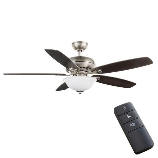 READ Southwind II 52 in. LED Indoor Brushed Nickel Ceiling Fan 