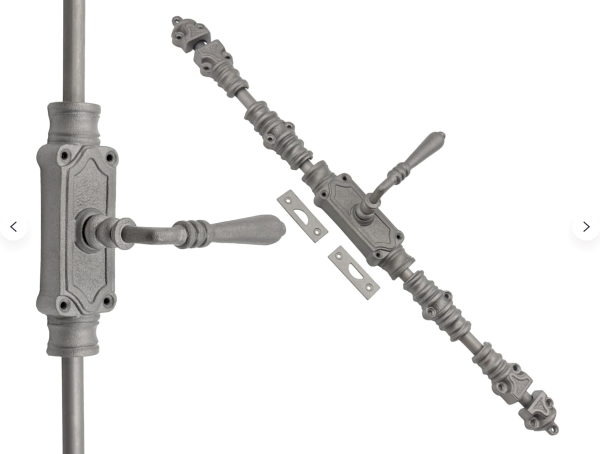 Signature Hardware Window Cremone Bolt 6' Antique Iron