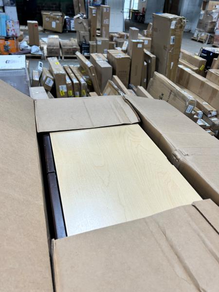 Designer Series Soleste 30 in. W X 12 in. D X 42 in. H Assembled Shaker Wall Kitchen Cabinet in Spice - small dent on top rear