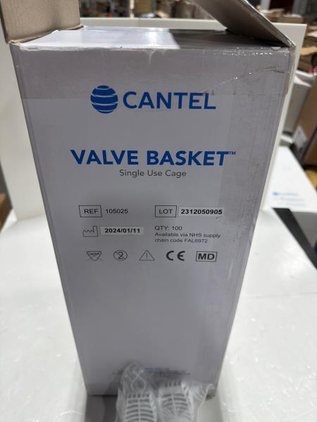 Cantel Valve Basket Single Use Cage Bundle