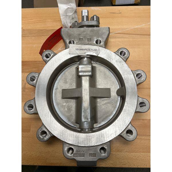 Jamesbury Fire-Tite Wafer-Sphere Valve, 316SS Body, Fire-Safe Shutoff, 10 Inch