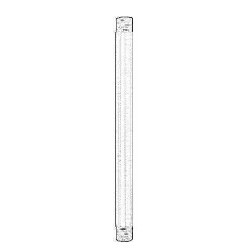 24 in. Brushed Satin Brass Extension Downrod