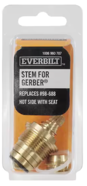 2 5/8 in. 16 pt. Broach Hot Side Stem for Gerber Replaces 97-425