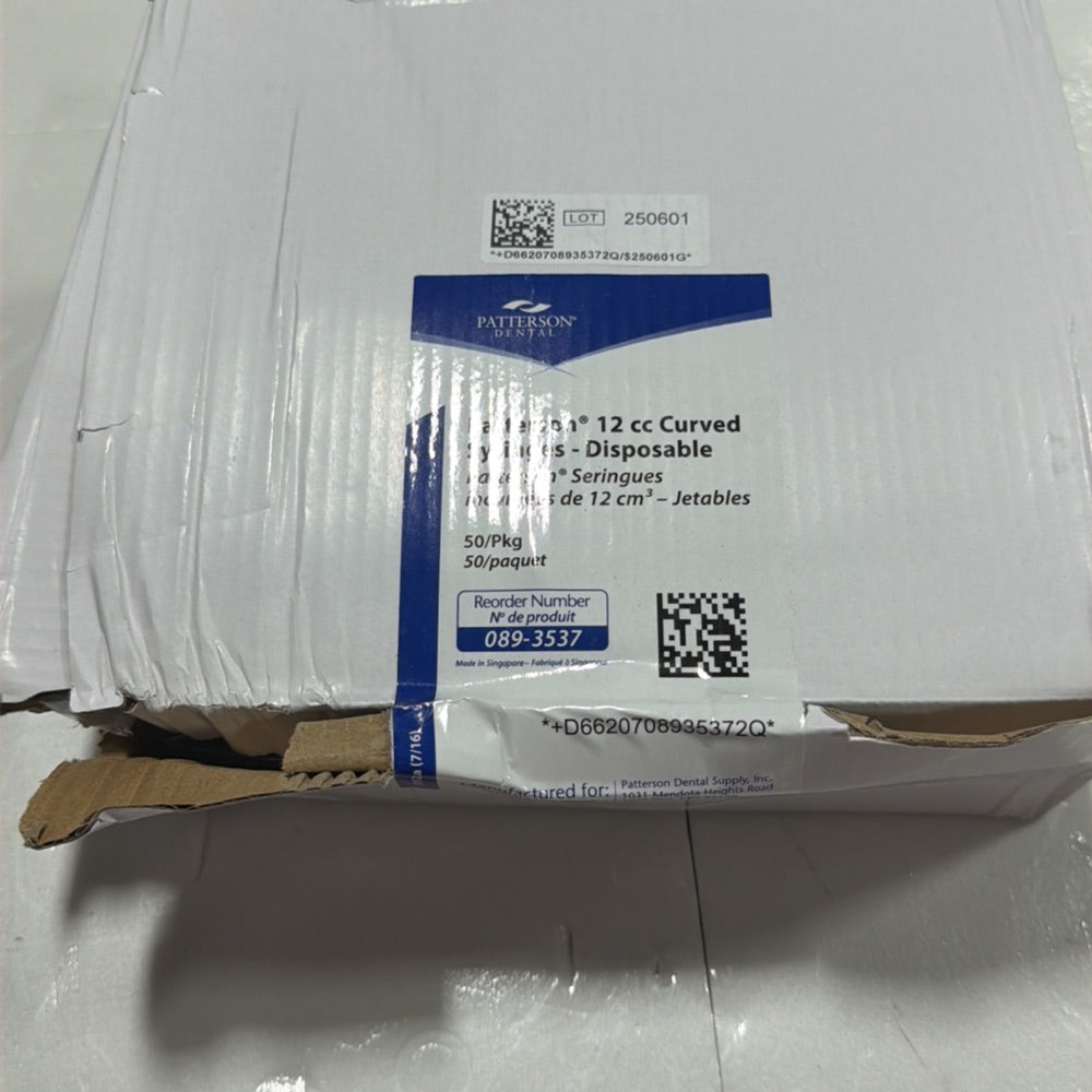 Patterson Dental 12 cc Curved Syringes - Disposable