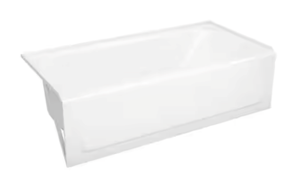 Bootz Industries Maui 60 in. x 30 in. Soaking Bathtub with Left Drain in White 011-3341-00