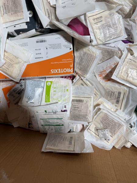 Lot of 500 Assorted Ansell Encore and Protexis Sterile Surgical Gloves