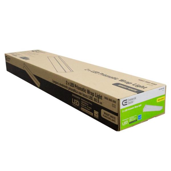 READ Commercial Electric 2' 120-Volt 1900 Lumens Integrated LED Wraparound Light