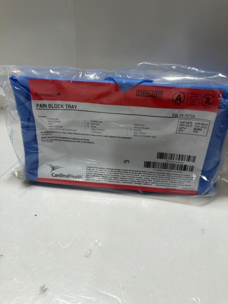 Cardinal Health Presource Pain Block Tray 34-7573A