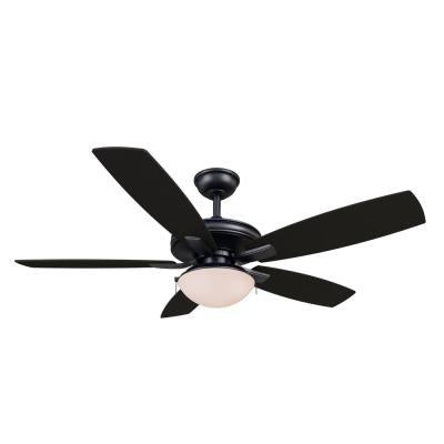READ Gazebo III 52 in. Indoor/Outdoor Wet Rated Natural Iron Ceiling Fan with LED Bulbs Included