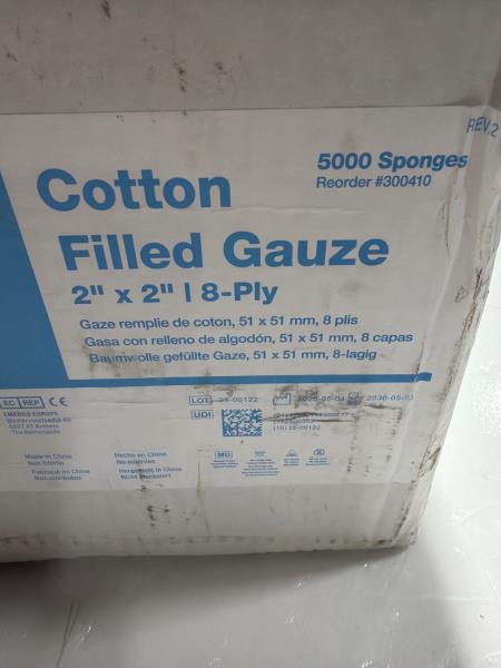 Richmond Cotton Filled Gauze Sponges 2x2 5000 Count